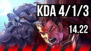 TRUNDLE vs DARIUS (TOP) | 4/1/3 | EUW Diamond | 14.22