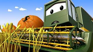 Harvey the HARVESTER's blade has snapped in half!  - Tom the Tow Truck of Car City Cartoon for Kids