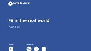 F# in the real world - Yan Cui