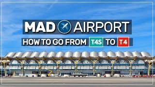  how to go from T4S to T4 at Madrid Barajas airport ️ #017