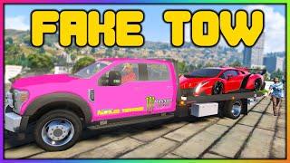 GTA 5 RP - FAKE REPO MAN STEALS CARS