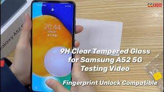 9H Clear Tempered Glass Screen Protector for Samsung A52 5G│Testing Video