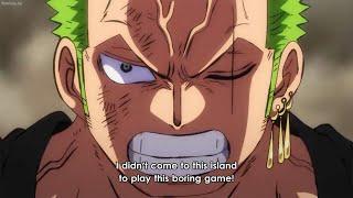 Zoro Shuts Down Queen and Declares that he will Defeat Kaido One Piece episode 1011 Eng sub