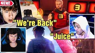 Streamers REACT TO Fortnite Chapter 2 Remix Official Trailer (Juice WRLD, Ice Spice, Snoop Dog)