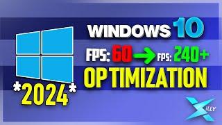 WINDOWS 10 OPTIMIZATION *2024* (LOW LATENCY & MORE FPS)