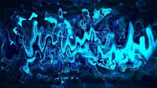 Liquid 3D Blue Abstract Ocean Animation Relaxing Background Screensaver