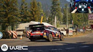 Gameplay EA WRC 2023 Hyundai i20 with Steering wheel logitech G27