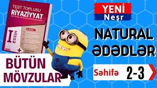 YENİ TEST TOPLUSU seh 2-3 Natural Ədədlər / dersimiz riyaziyyat