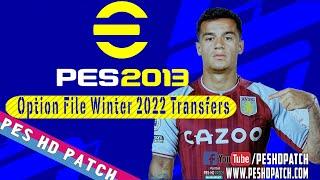 PES 2013 Option File Winter Transfers 2022