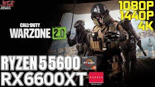 Call of Duty: Warzone 2.0 | Ryzen 5 5600 + RX 6600 XT | 1080p, 1440p, 4K benchmarks!