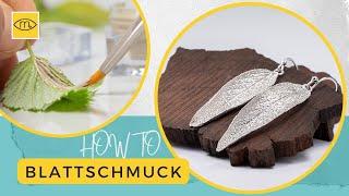 HOW TO: Metal Clay Silver 999 Blattschmuck Tutorial