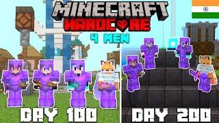 We Survived 200 Days In Minecraft Hardcore (HINDI)