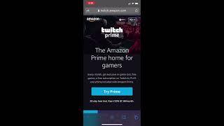 Twitch Amazon Prime Subscription iOS! how to video!