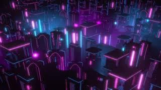 City light neon effect / background video / no copyright /green screen / animation / motion / 2021