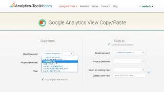 Google Analytics Copy Paste - Tool Demo