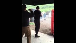 Steve Howey - Shameless, Sons of Anarchy - Target Practice at the Gun Range