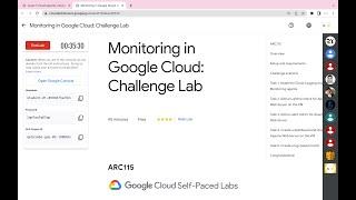 Monitoring in Google Cloud: Challenge Lab || #qwiklabs || #ARC115 ||  [With Explanation️]