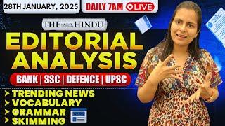 Editorial Analysis | 28th January, 2025 | Vocab, Grammar, Reading, Skimming | Nimisha Bansal