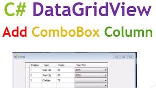 C# ComboBox Column In DataGridView [With Source Code]