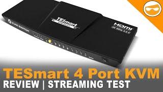 TESmart 4 Port KVM Switch | Can it be used for streaming? | 4K