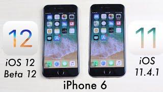 iPHONE 6: iOS 12 BETA 12 Vs iOS 11.4.1! (Speed Test) (Review)