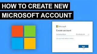 How To Create Microsoft Account | Create New Microsoft Account (2024)