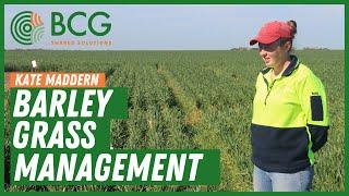 Barley grass management with Birchip Cropping Group's Kate Maddern.