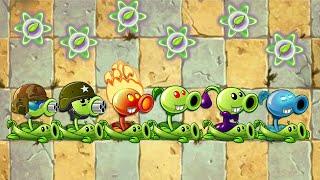 PvZ 2 All Pea & Other Plant Can Defeat Pyramid Head Zombie Level 5