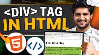 HTML DIV Tag Tutorial: How to Use, Position & Style Div Elements (Full Guide in Hindi) | HTML & CSS