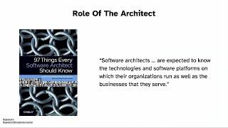 Becoming a Head of Software Architecture: You are in Charge, Now What? - Giovanni Asproni  ACCU 2023