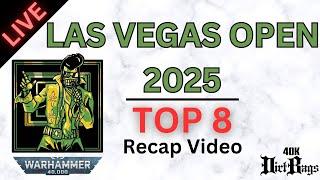 LVO Recap video Live Stream! Placing Top 8 with Chaos Cult las vegas open 2025 | Warhammer 40k