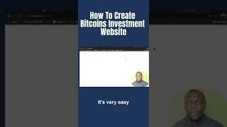 How to create bitcoins investment websites