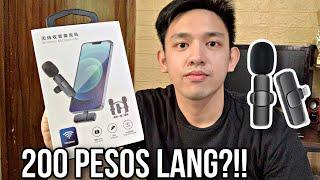 Murang Wireless Microphone Pang Vlog Pang Tiktok at Zoom Meeting | 200 Lang sa Shopee