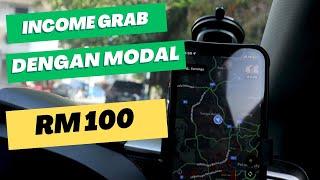 Income Grab 6 Jam Modal RM100 | Newbie Grab Driver