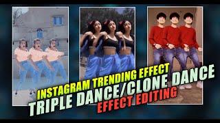 Instagram Trending Effect : Triple Dance / Clone Dance Effect Video Editing Tutorial | #Effect