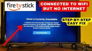 How to Fix Fire TV Stick Connected to Wi-Fi But Not The Internet | Fix No Network Connection