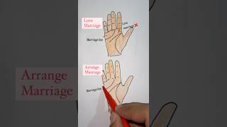 Love Marriage ️ or Arrange Marriage | Marriage lines #palmistry #art #drawing  palmistry astrology