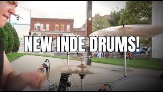 Trying out my new Inde Drums on a gig.