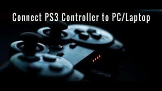 how to connect a playstation 3 or ps3 dualstock 3 controller to your pc or laptop to play any game