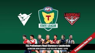 Tasmanian State League, Preliminary Final, Clarence v Lauderdale