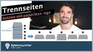 Mehrere Dokumente gleichzeitig scannen mit paperless-ngx: Trennseiten mit Barcode