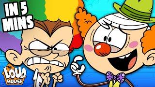 Lincoln Is A Clown! 'Funny Business' In 5 Minutes ⏰ ! | The Loud House