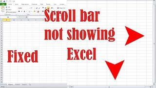 Scroll bars not showing in Excel - Fixed