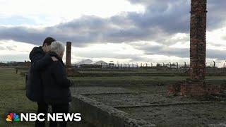 Holocaust survivor returns to Aushwitz for first time since her escape