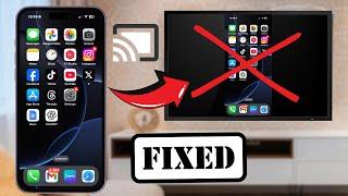 How to Fix iPhone Screen Mirroring Not Working (iPhone to TV) 2025