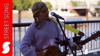 Busker Charlotte Campbell's lovely song "Sparkle" by the London Eye