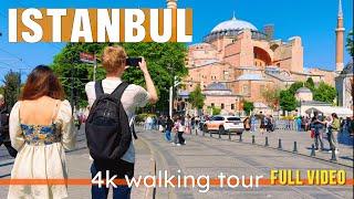ISTANBUL TURKEY  - ISTANBUL CITY CENTER 4K HDR WALKING TOUR