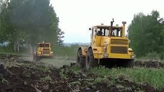 Мега мощь! Тракторы К-701 пашут поля! Powerful tractors K-701 plow fields. Legendary technique