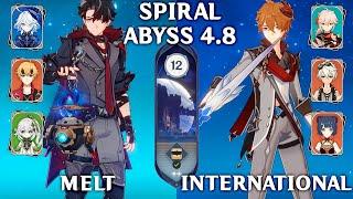 Wriothesley Melt & Childe International. Spiral Abyss 4.8. Genshin Impact 4.8