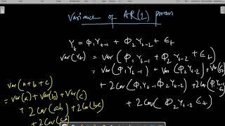 Variance in AR2 Process